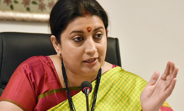 what smriti irani said about party colleague sripped-jeans-remark